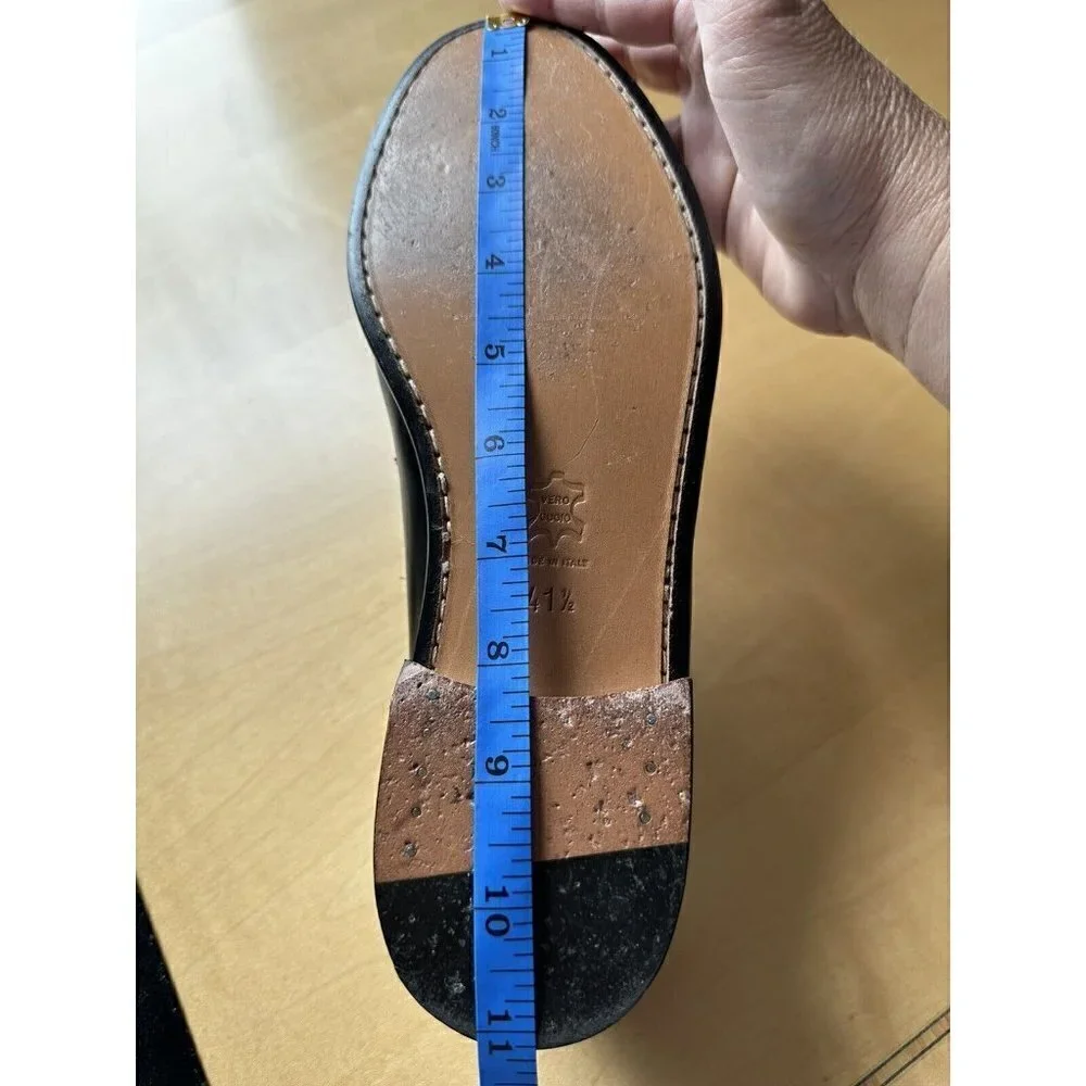 Rangoni Black Leather Slip on‎ Loafer Shoes US Size 8.5